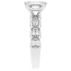 3.75CT.TW EMERALD CUT LAB DIAMOND SOLITAIRE ENGAGEMENT RING - Nazarelle