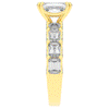 3.75CT.TW EMERALD CUT LAB DIAMOND SOLITAIRE ENGAGEMENT RING - Nazarelle