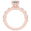 3.75CT.TW EMERALD CUT LAB DIAMOND SOLITAIRE ENGAGEMENT RING - Nazarelle