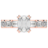 3.75CT.TW EMERALD CUT LAB DIAMOND SOLITAIRE ENGAGEMENT RING - Nazarelle
