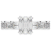 3.75CT.TW EMERALD CUT LAB DIAMOND SOLITAIRE ENGAGEMENT RING - Nazarelle