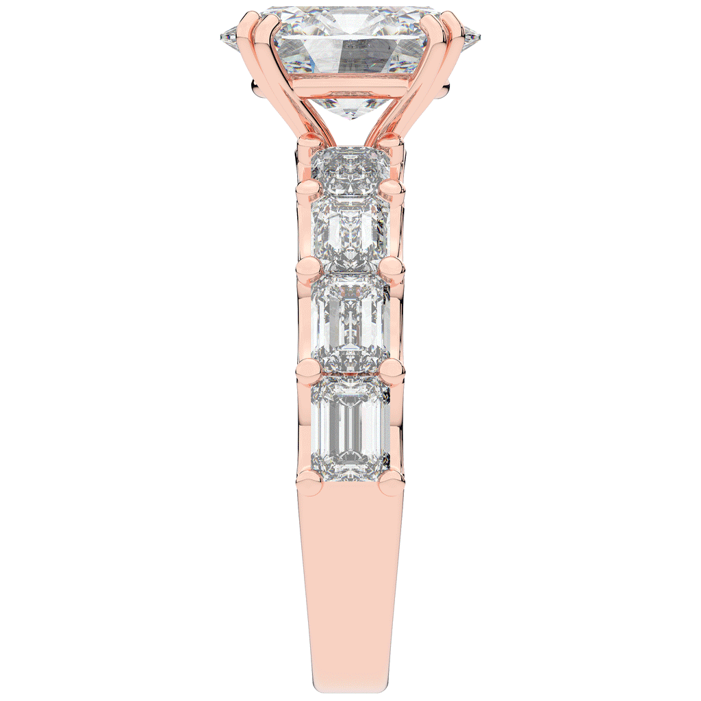 3.75CT.TW OVAL LAB DIAMOND SOLITAIRE ENGAGEMENT RING - Nazarelle