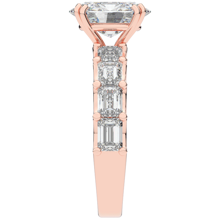 3.75CT.TW OVAL LAB DIAMOND SOLITAIRE ENGAGEMENT RING - Nazarelle