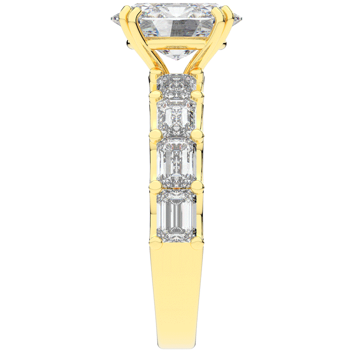 3.75CT.TW OVAL LAB DIAMOND SOLITAIRE ENGAGEMENT RING - Nazarelle