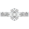 3.75CT.TW OVAL LAB DIAMOND SOLITAIRE ENGAGEMENT RING - Nazarelle