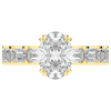 3.75CT.TW OVAL LAB DIAMOND SOLITAIRE ENGAGEMENT RING - Nazarelle