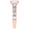 3.75CT.TW RADIANT LAB DIAMOND SOLITAIRE ENGAGEMENT RING - Nazarelle
