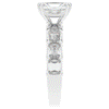 3.75CT.TW RADIANT LAB DIAMOND SOLITAIRE ENGAGEMENT RING - Nazarelle