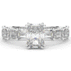3.75CT.TW RADIANT LAB DIAMOND SOLITAIRE ENGAGEMENT RING - Nazarelle