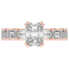 3.75CT.TW RADIANT LAB DIAMOND SOLITAIRE ENGAGEMENT RING - Nazarelle
