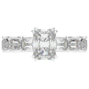 3.75CT.TW RADIANT LAB DIAMOND SOLITAIRE ENGAGEMENT RING - Nazarelle