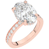 4.30CT.TW OVAL LAB DIAMOND BAND ENGAGEMENT RING - Nazarelle