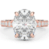 4.30CT.TW OVAL LAB DIAMOND BAND ENGAGEMENT RING - Nazarelle