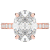 4.30CT.TW OVAL LAB DIAMOND BAND ENGAGEMENT RING - Nazarelle