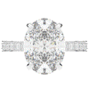 4.30CT.TW OVAL LAB DIAMOND BAND ENGAGEMENT RING - Nazarelle