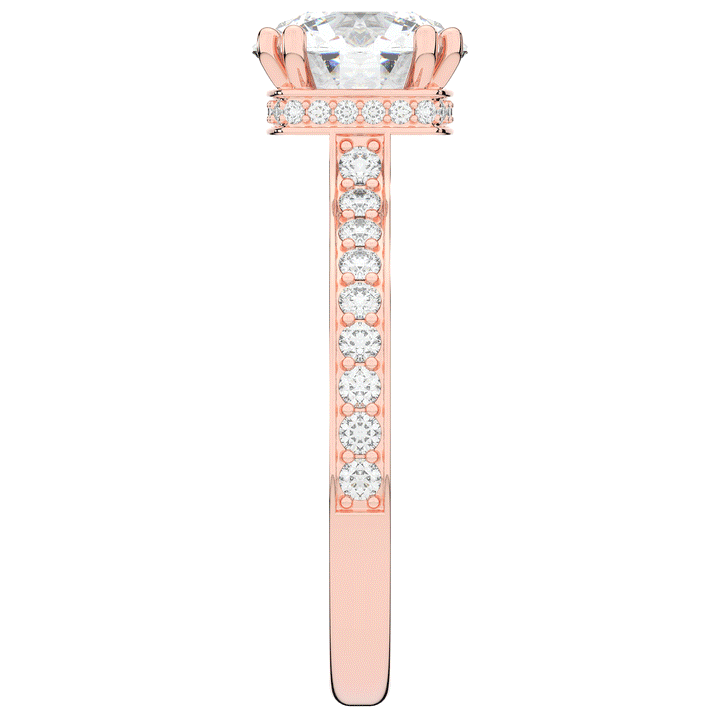 2.60CT.TW ROUND LAB DIAMOND SOLITAIRE ENGAGEMENT RING - Nazarelle