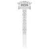 2.60CT.TW CUSHION LAB DIAMOND SOLITAIRE ENGAGEMENT RING - Nazarelle