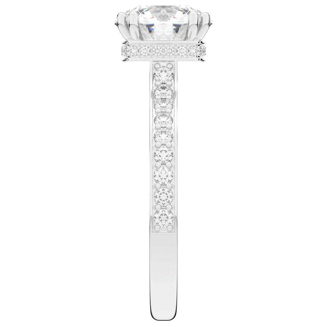 2.60CT.TW ROUND LAB DIAMOND SOLITAIRE ENGAGEMENT RING - Nazarelle