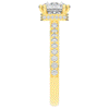 2.60CT.TW CUSHION LAB DIAMOND SOLITAIRE ENGAGEMENT RING - Nazarelle