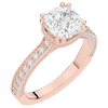 2.60CT.TW CUSHION LAB DIAMOND SOLITAIRE ENGAGEMENT RING - Nazarelle