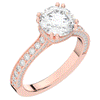2.60CT.TW ROUND LAB DIAMOND SOLITAIRE ENGAGEMENT RING - Nazarelle