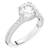2.60CT.TW ROUND LAB DIAMOND SOLITAIRE ENGAGEMENT RING - Nazarelle