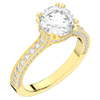 2.60CT.TW ROUND LAB DIAMOND SOLITAIRE ENGAGEMENT RING - Nazarelle