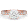 2.60CT.TW CUSHION LAB DIAMOND SOLITAIRE ENGAGEMENT RING - Nazarelle