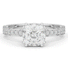 2.60CT.TW CUSHION LAB DIAMOND SOLITAIRE ENGAGEMENT RING - Nazarelle