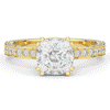 2.60CT.TW CUSHION LAB DIAMOND SOLITAIRE ENGAGEMENT RING - Nazarelle