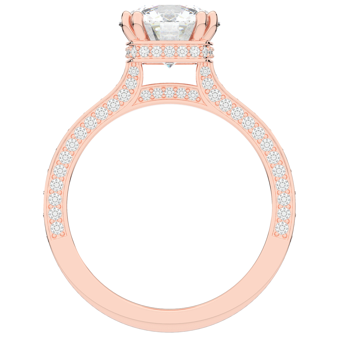 2.60CT.TW ROUND LAB DIAMOND SOLITAIRE ENGAGEMENT RING - Nazarelle