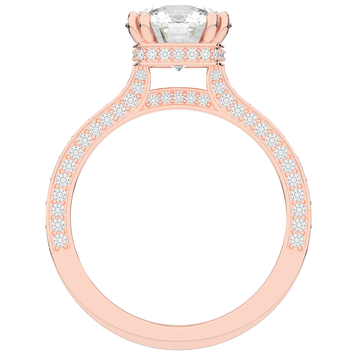 2.60CT.TW ROUND LAB DIAMOND SOLITAIRE ENGAGEMENT RING - Nazarelle