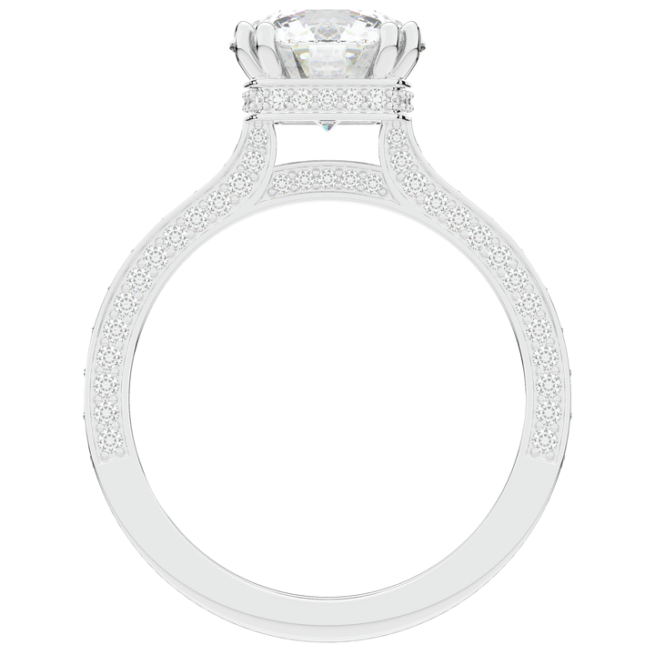 2.60CT.TW ROUND LAB DIAMOND SOLITAIRE ENGAGEMENT RING - Nazarelle
