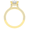 2.60CT.TW CUSHION LAB DIAMOND SOLITAIRE ENGAGEMENT RING - Nazarelle