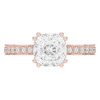 2.60CT.TW CUSHION LAB DIAMOND SOLITAIRE ENGAGEMENT RING - Nazarelle