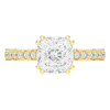 2.60CT.TW CUSHION LAB DIAMOND SOLITAIRE ENGAGEMENT RING - Nazarelle