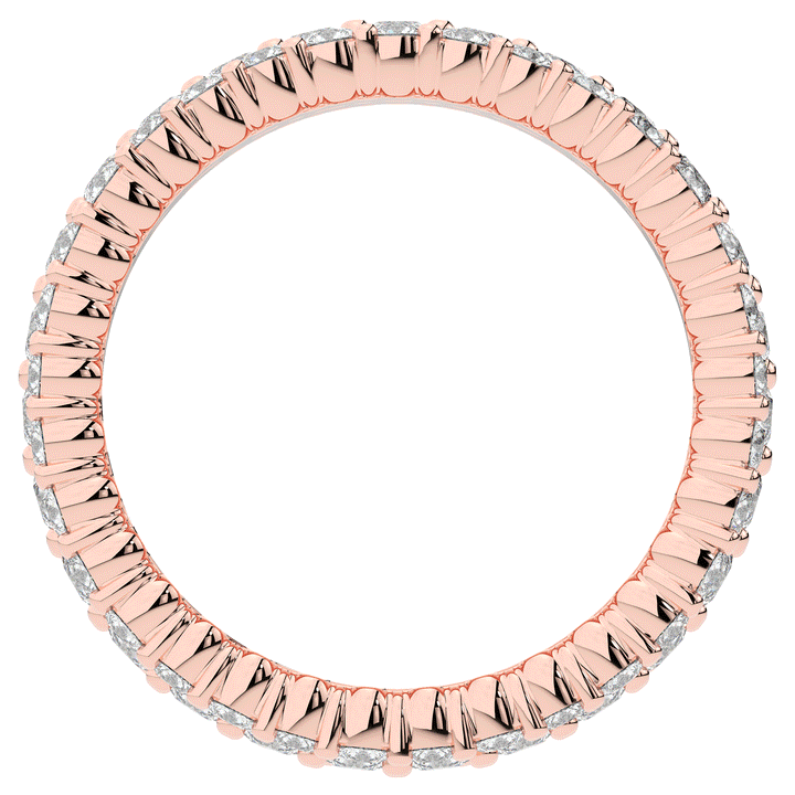 2.30CT.TW 3 ROW ROUND LAB DIAMOND ETERNITY WEDDING BAND - Nazarelle