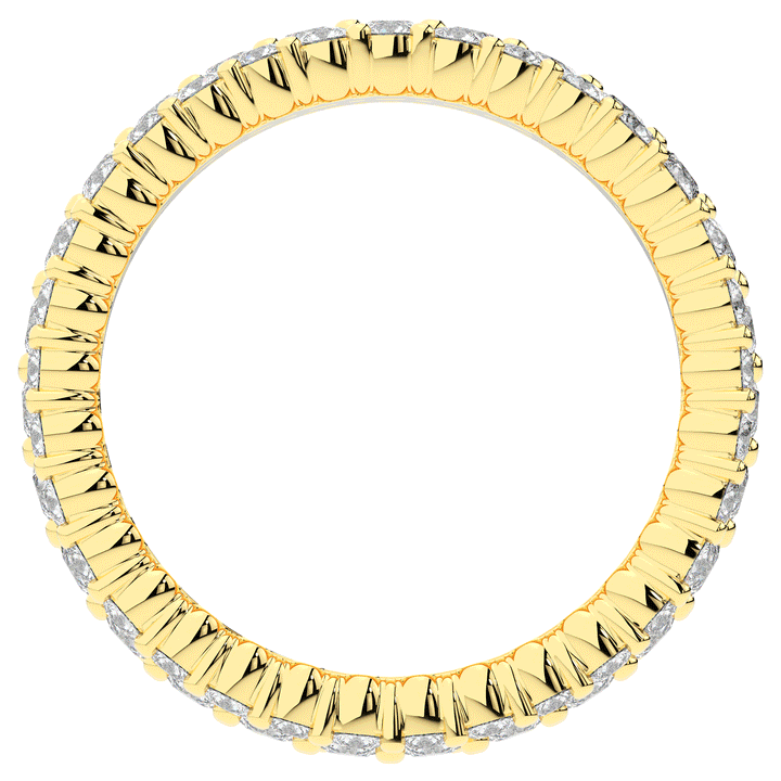 2.30CT.TW 3 ROW ROUND LAB DIAMOND ETERNITY WEDDING BAND - Nazarelle