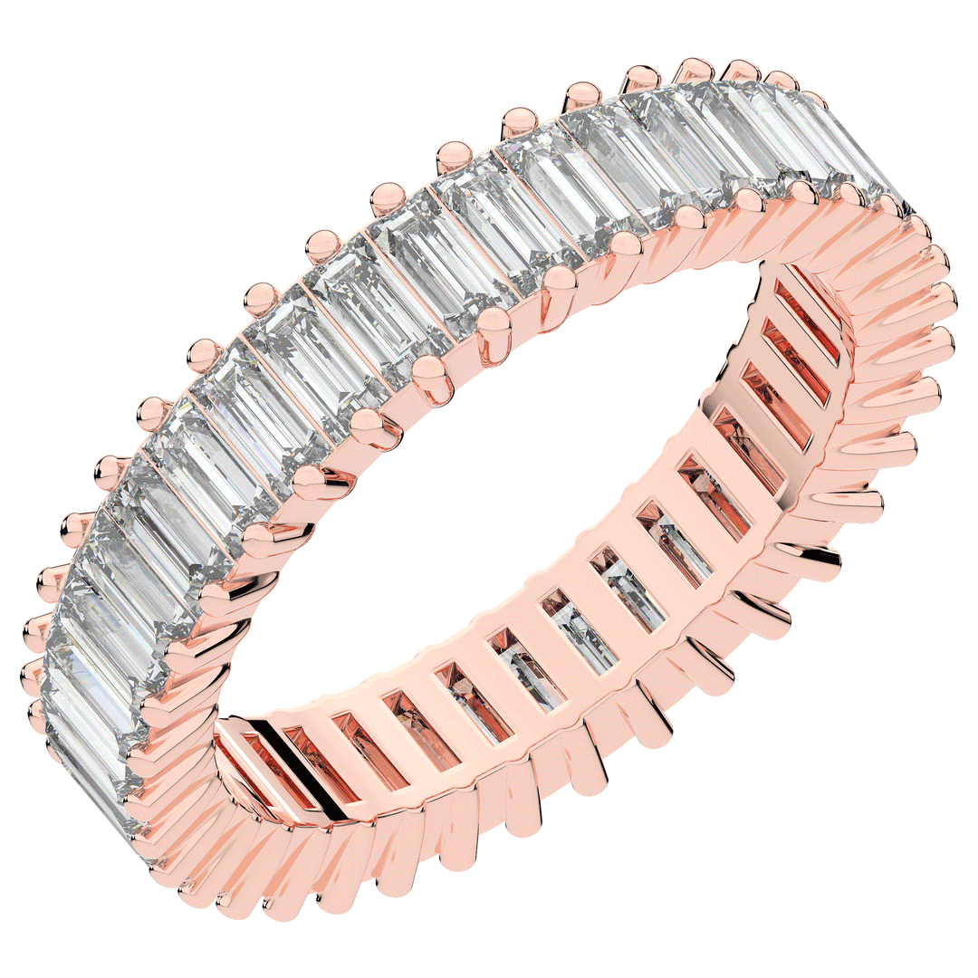 1.50CT.TW BAGUETTE LAB DIAMOND ETERNITY WEDDING BAND - Nazarelle