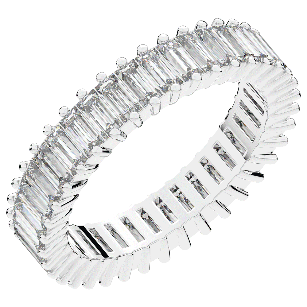 1.50CT.TW BAGUETTE LAB DIAMOND ETERNITY WEDDING BAND - Nazarelle