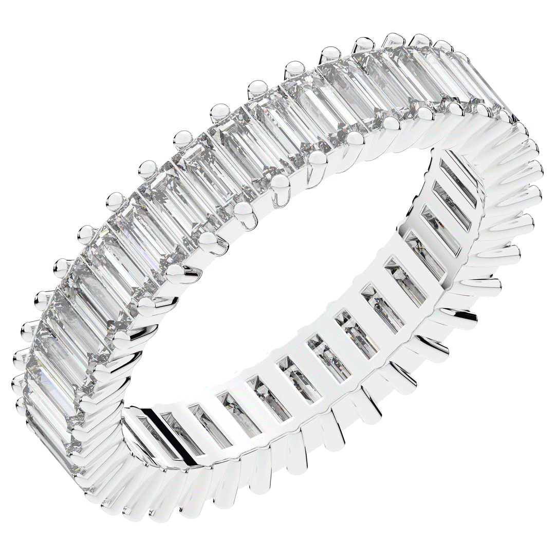 1.50CT.TW BAGUETTE LAB DIAMOND ETERNITY WEDDING BAND - Nazarelle