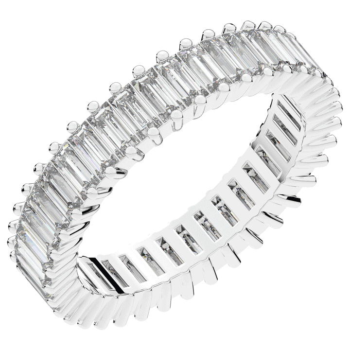 1.50CT.TW BAGUETTE LAB DIAMOND ETERNITY WEDDING BAND - Nazarelle
