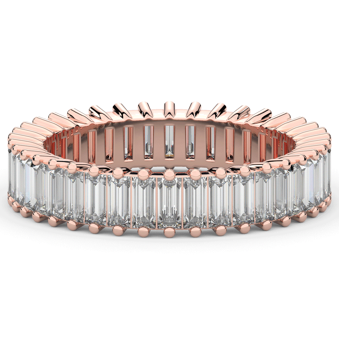 1.50CT.TW BAGUETTE LAB DIAMOND ETERNITY WEDDING BAND - Nazarelle