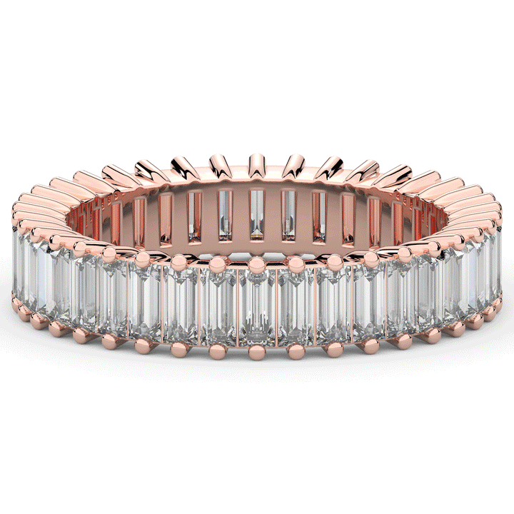1.50CT.TW BAGUETTE LAB DIAMOND ETERNITY WEDDING BAND - Nazarelle