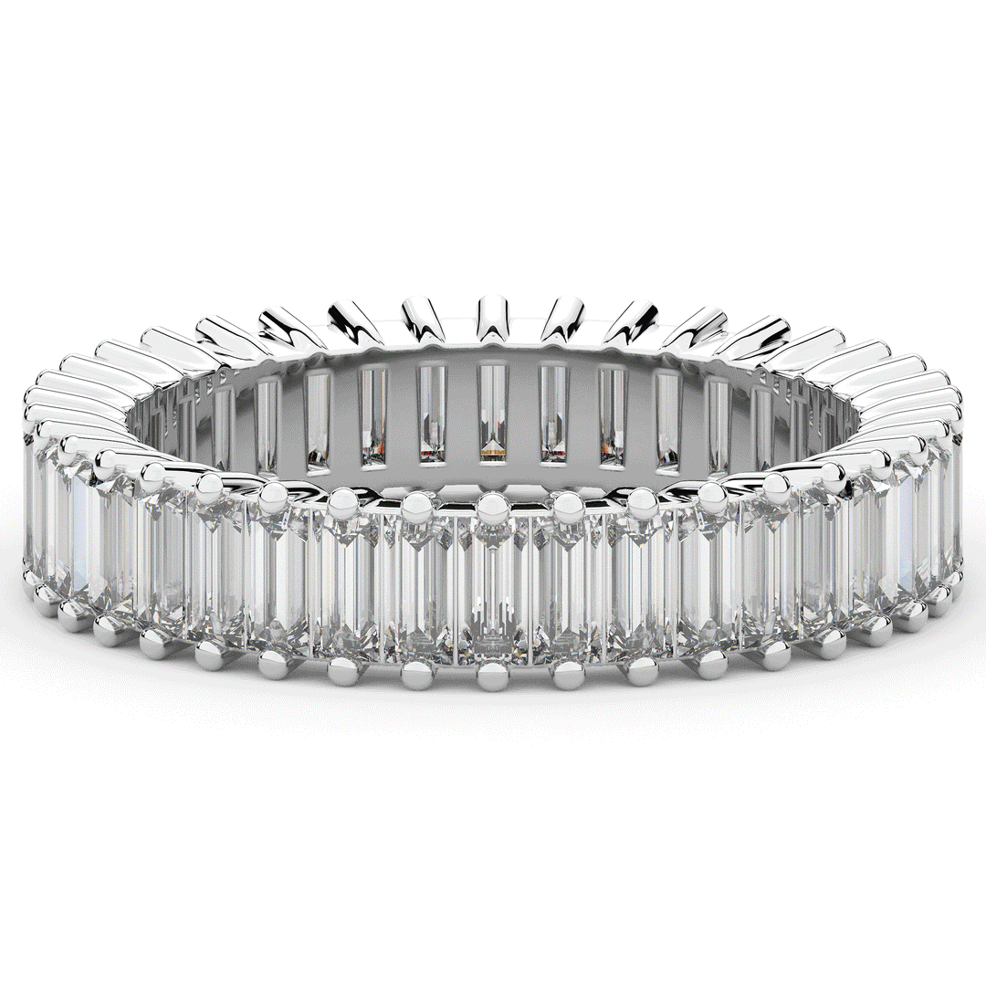 1.50CT.TW BAGUETTE LAB DIAMOND ETERNITY WEDDING BAND - Nazarelle
