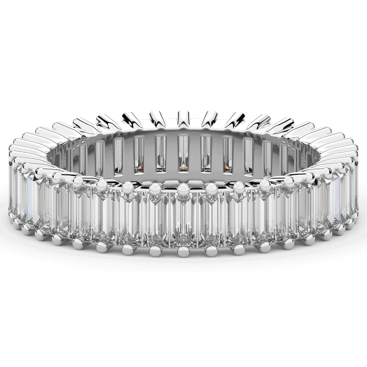 1.50CT.TW BAGUETTE LAB DIAMOND ETERNITY WEDDING BAND - Nazarelle