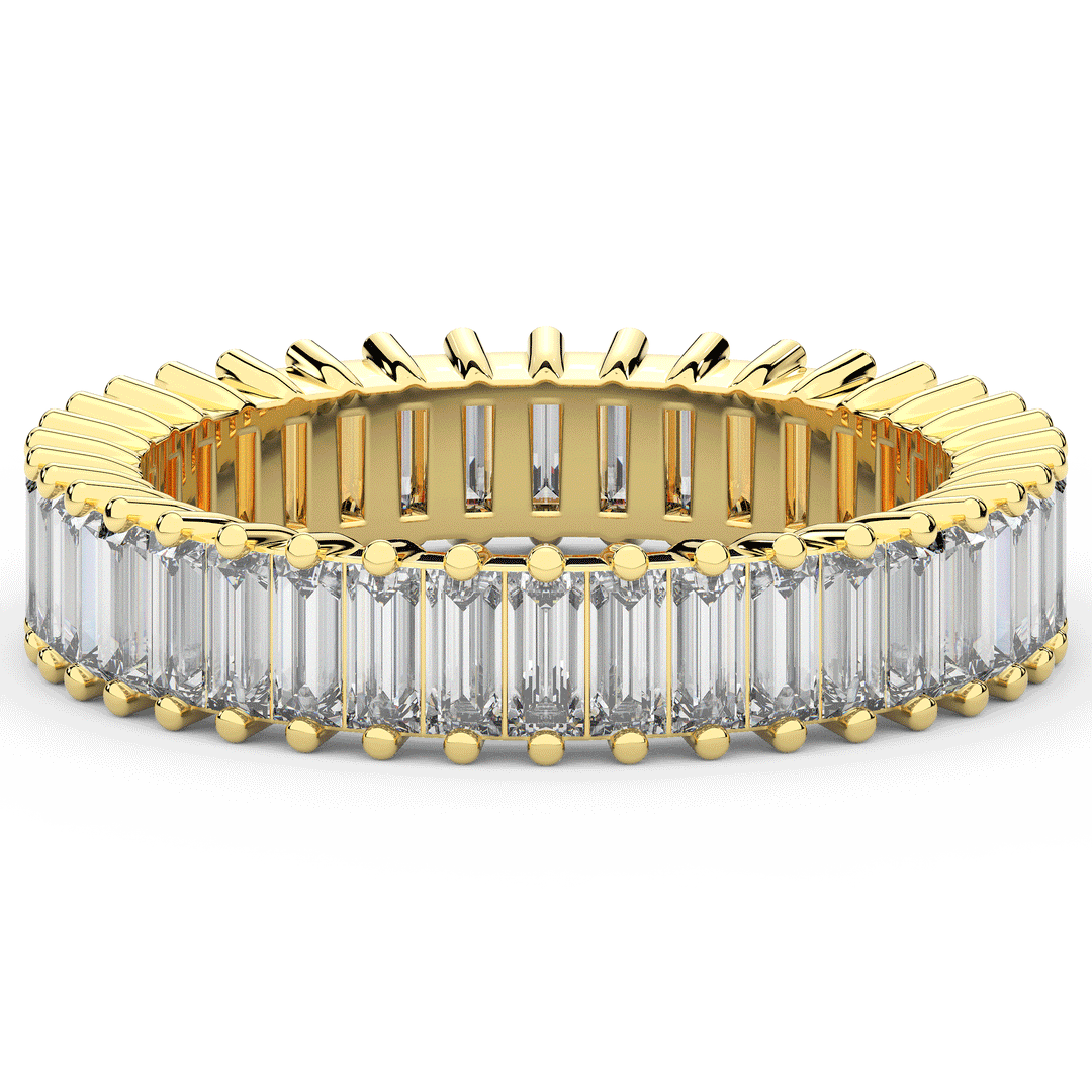 1.50CT.TW BAGUETTE LAB DIAMOND ETERNITY WEDDING BAND - Nazarelle
