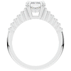 2.60CT.TW EMERALD CUT LAB DIAMOND ENGAGEMENT RING - Nazarelle