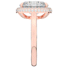4.40CT.TW OVAL LAB DIAMOND HALO ENGAGEMENT RING - Nazarelle