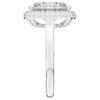 4.40CT.TW OVAL LAB DIAMOND HALO ENGAGEMENT RING - Nazarelle